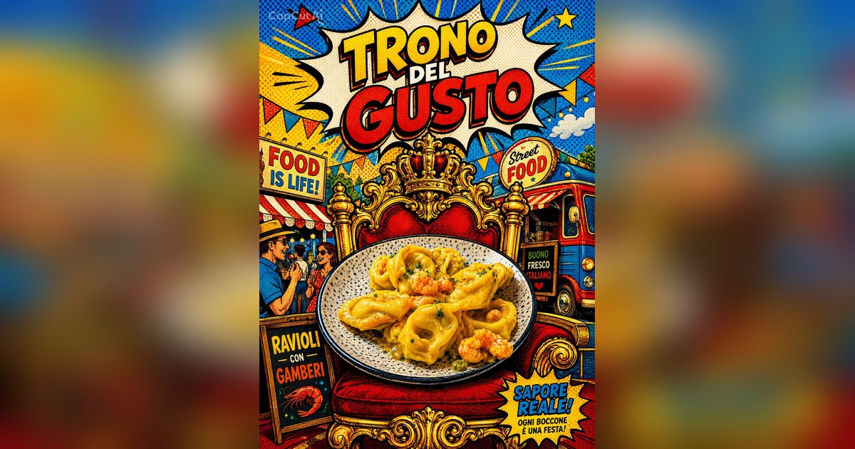 Plakat Trono del Gusto 2026, Street Food in Porto Tolle